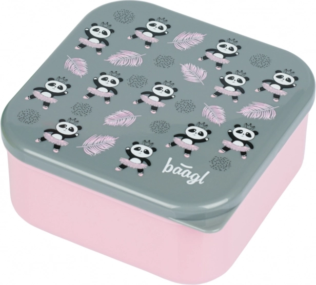 Svačinový box 4 v 1 Panda