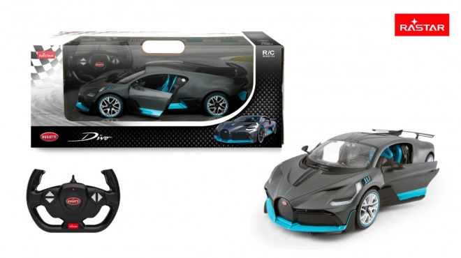 Bugatti Divo stříbrný model RASTAR 1:14 dálkově ovládané auto