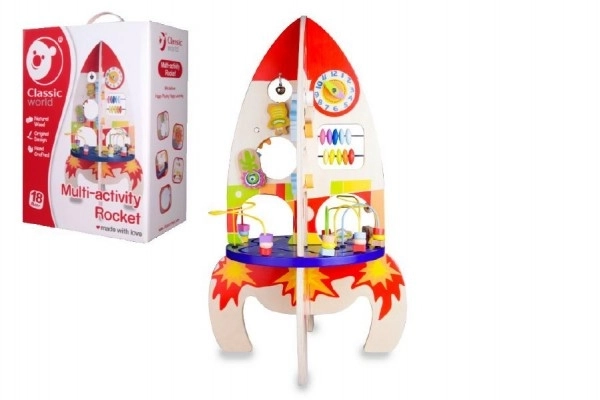Dřevěný Edukační Hrací Stůl Raketa