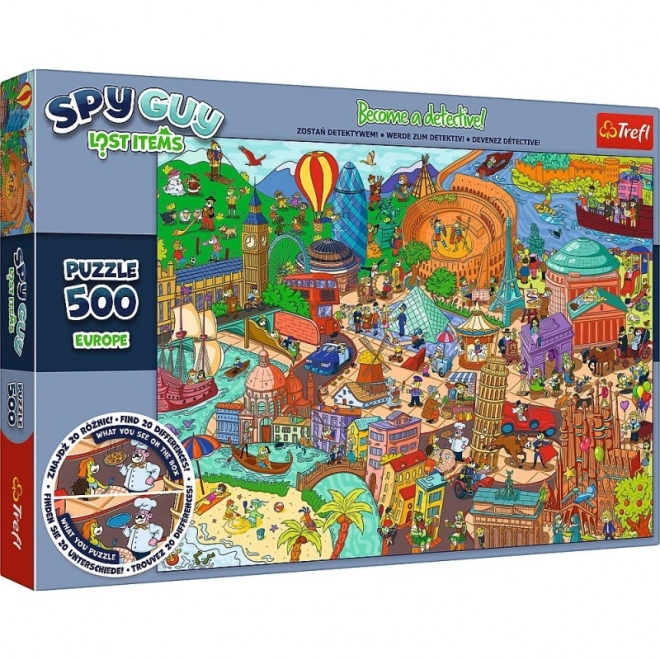 Puzzle 500 dílků Spy Guy Lost Items Evropa