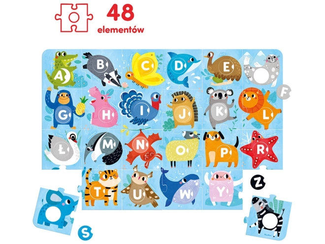 CzuCzu velké puzzle s dírkou Abeceda