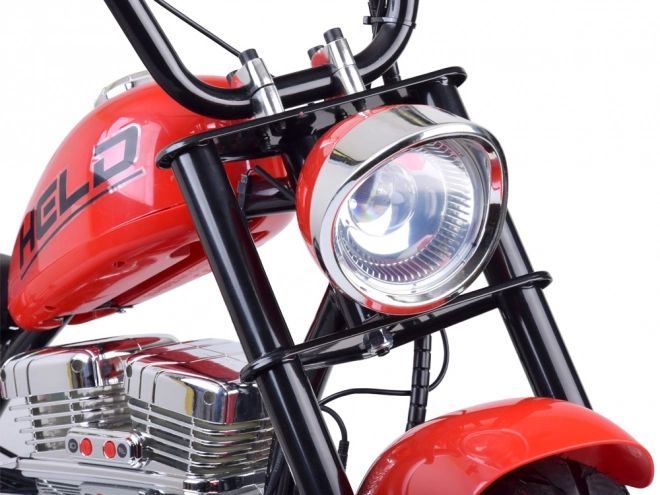 Elektrycký chopper motocykl pro děti – Červená