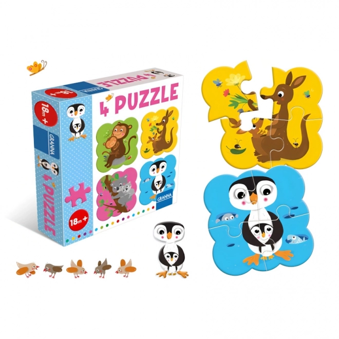 Granna zvířecí puzzle pro děti - Tučňák