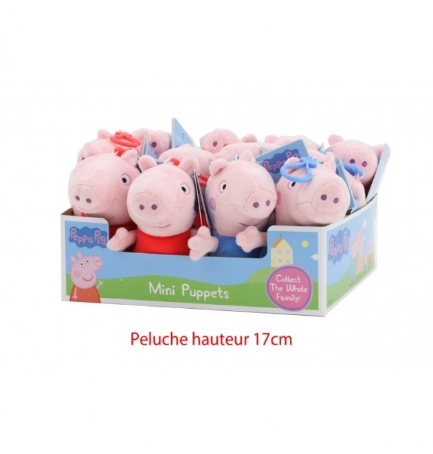 Plyšová hračka Prasátko Peppa s klipem