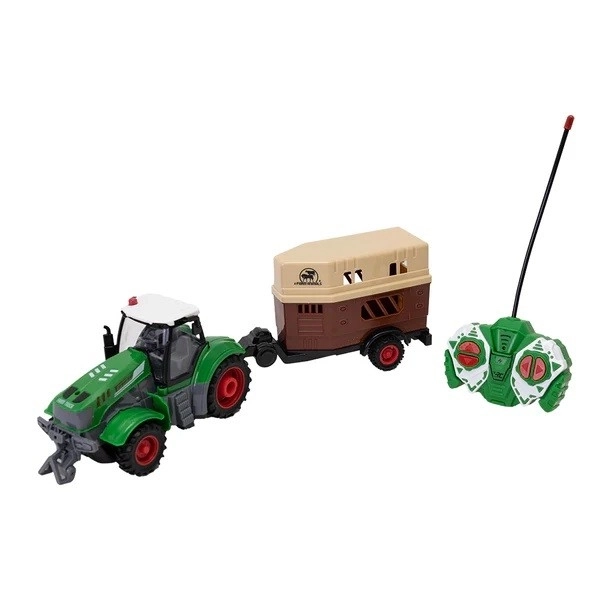 R/C traktor s přívěsem pro koně