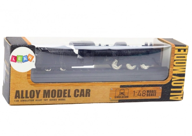 Sběratelský model vlaku Lokomotiva Vagón 1:48 Kovový černý