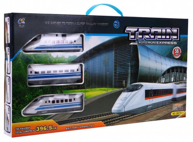 Velká elektrická železnice s příslušenstvím pro děti 3+