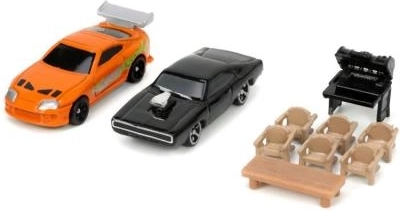 Dvě kovová nano autíčka