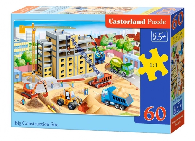 Puzzle staveniště pro děti 60 dílků