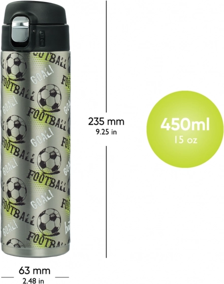 Termoláhev pro děti BAAGL Fotbal 450 ml