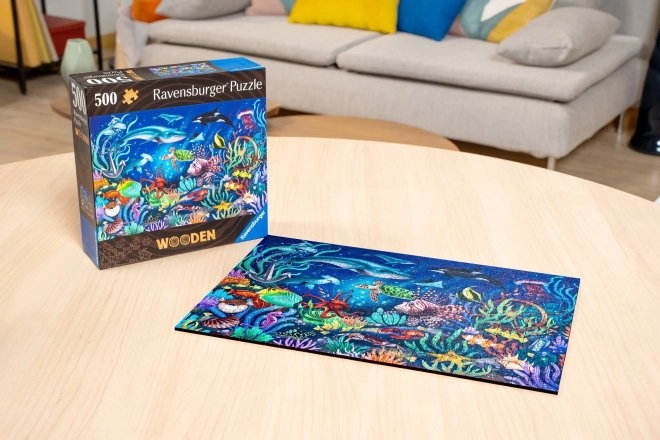 Dřevěné puzzle Podmořský svět 500 dílků