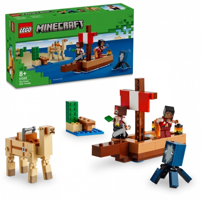 LEGO Minecraft 21259 Plavba na pirátské lodi