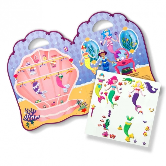 Melissa a Doug - Mořská panna vypouklé nálepky více