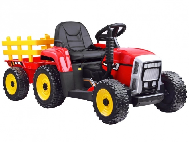 Akumulátorový traktor s vlečkou a dálkovým ovládáním – Zelená