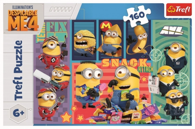 Puzzle 160 dílků Minionkova radost Trefl