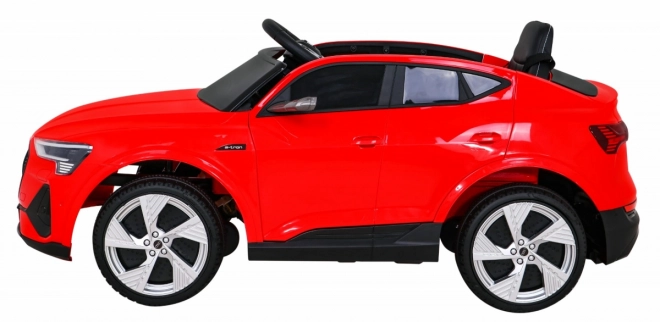 Audi E-Tron Sportback pentru copii + Pilot + tracțiune 4x4 + pornire lentă + radio MP3 + LED – Červená