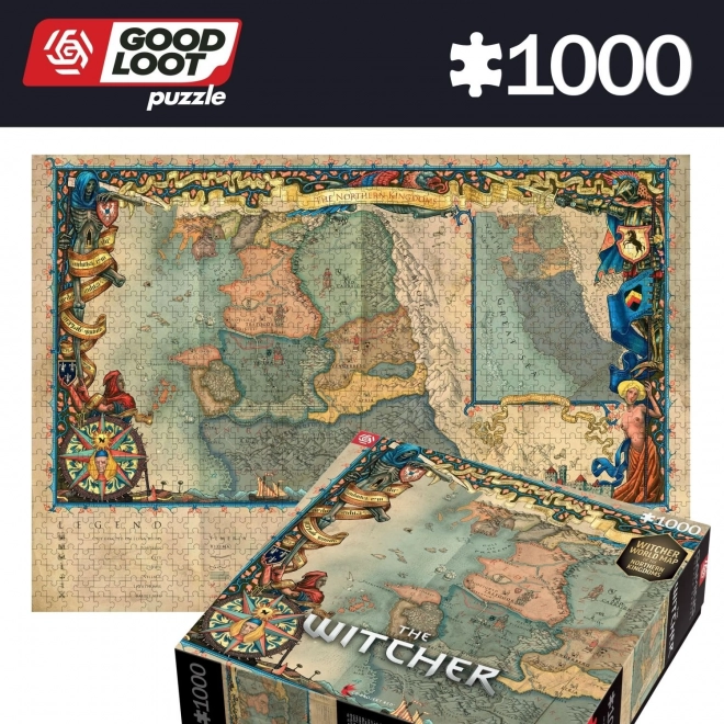 Puzzle Zaklínač: Severní království 1000 dílků