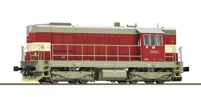Dieselová lokomotiva ČD 742 se zvukem