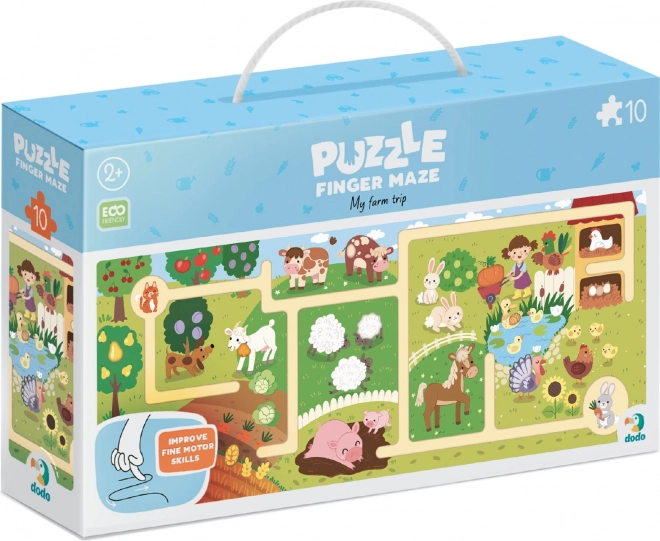 DODO Puzzle Labyrint Moje Farma 10 dílků