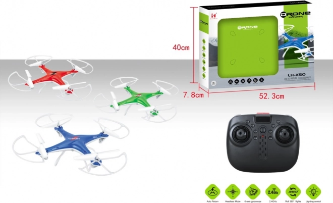 Dron Pioneer s 6osým gyroskopem a automatickým návratem