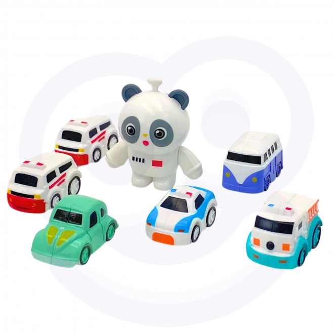 Interaktivní autíčková dráha Kosmické dobrodružství Panda