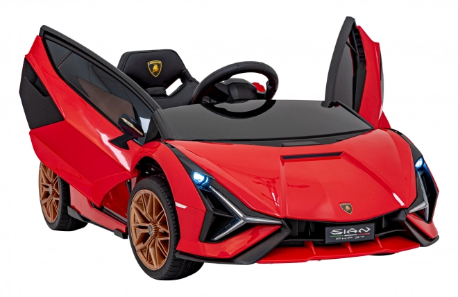 Lamborghini SIAN dětské auto na baterii s ovladačem – Červené