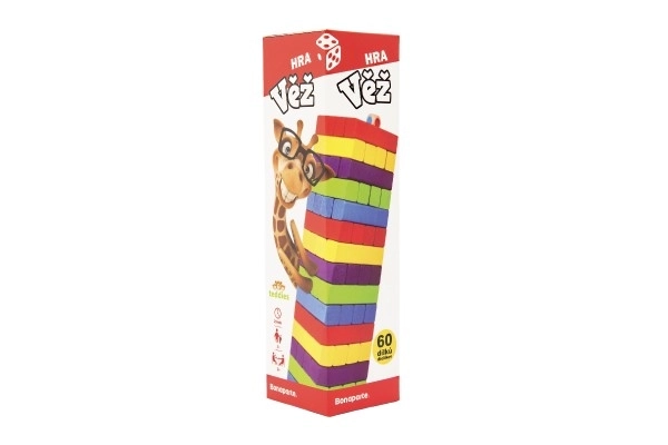 Dřevěná věž skládací hra