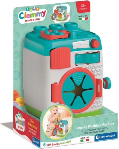 Clemmy sensorická pračka – sorter kostek CLEMENTONI