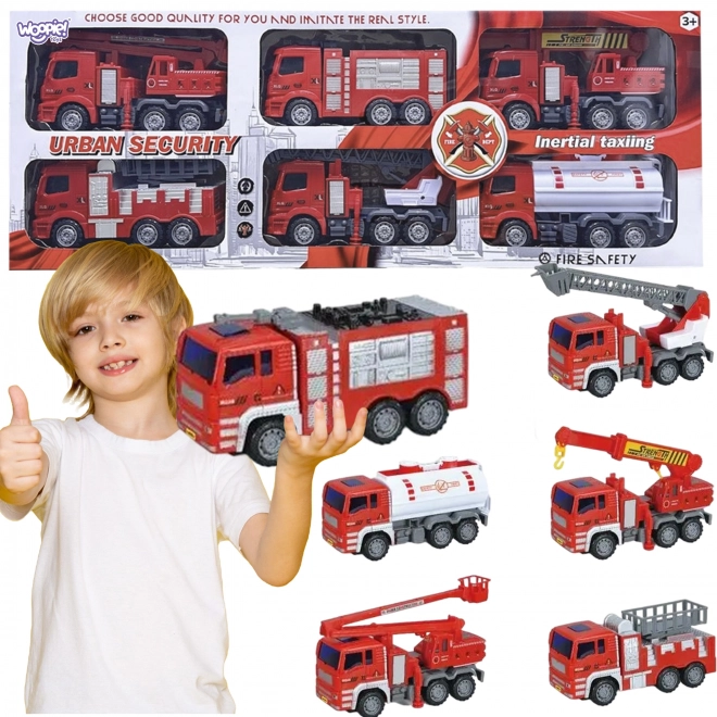Woopie set hasičských aut 6v1
