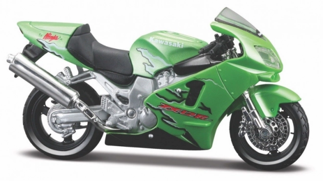 Kovový model motocyklu Kawasaki Ninja ZR-12R 1/18 se stojanem