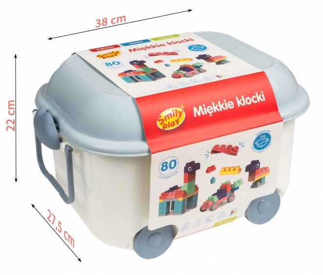 Měkké kostky 80 elementů