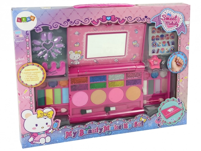 Beauty Kit Glitter Palette Nail Lacquer Nálepky