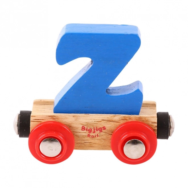 Bigjigs Rail Vagónek dřevěné vláčkodráhy - Písmeno Z