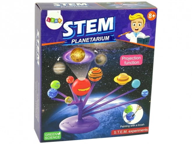 Vzdělávací sada pohyblivé planetárium k malování