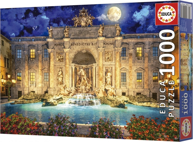 EDUCA Puzzle Fontána Di Trevi, Řím 1000 dílků