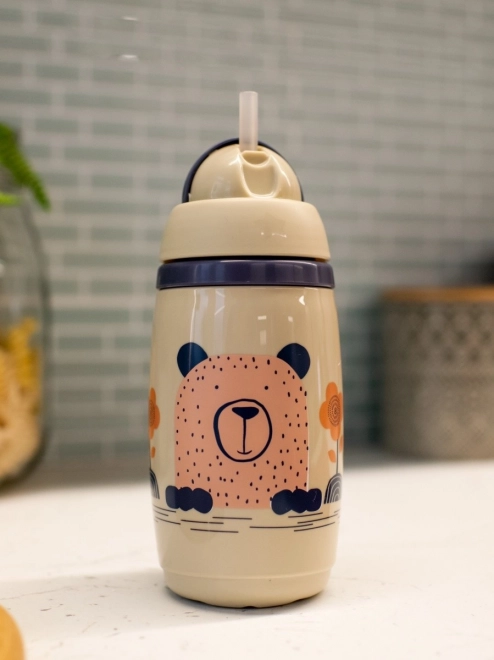 Tommee Tippee izolační hrnek s brčkem 266 ml šedý