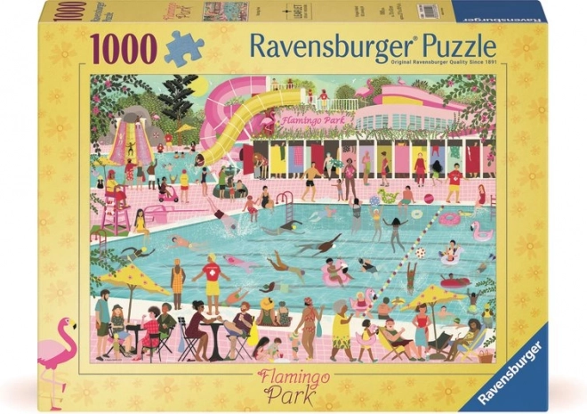 Ravensburger puzzle Radovánky u bazénu 1000 dílků
