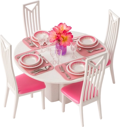 Kompletní jídelna pro 4 panenky