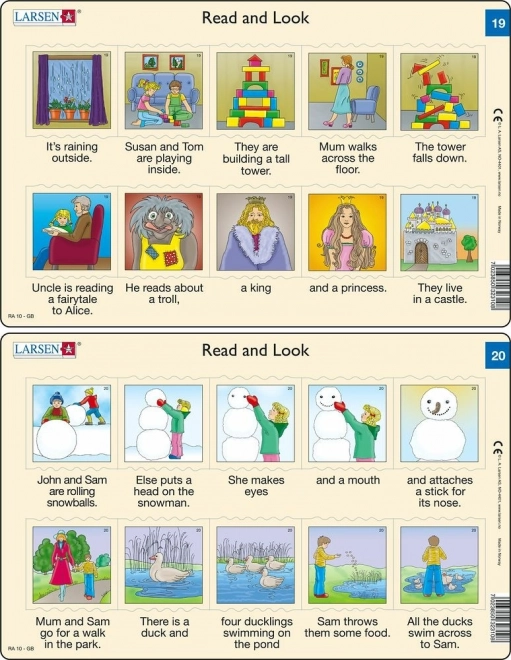 Puzzle Angličtina – krátké texty, 10 dílků