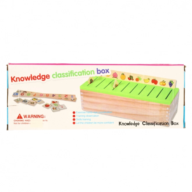Dřevěná Montessori vzdělávací třídička