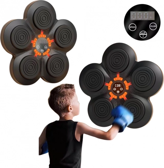 Muzycká Boxovací Mašina na Zeď s LED Světly