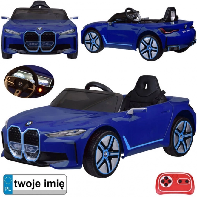 Elektrische BMW i4 Speelgoedauto voor Kinderen met Afstandsbediening – Modrá