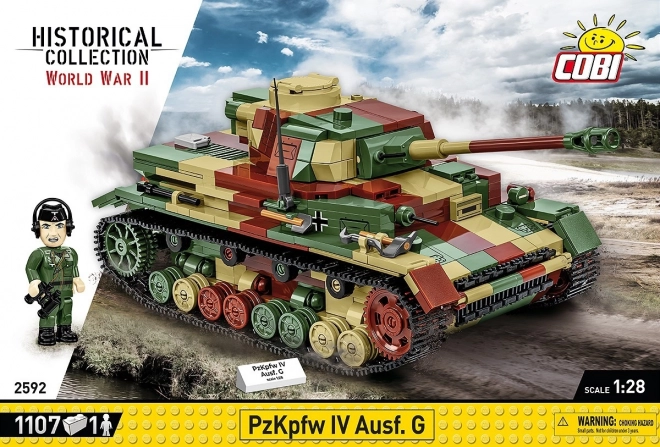 Stavebnice WWII Panzerkampfwagen IV Ausf. G z 1107 dílků