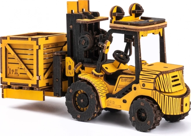 RoboTime dřevěné 3D puzzle - Vysokozdvižný vozík