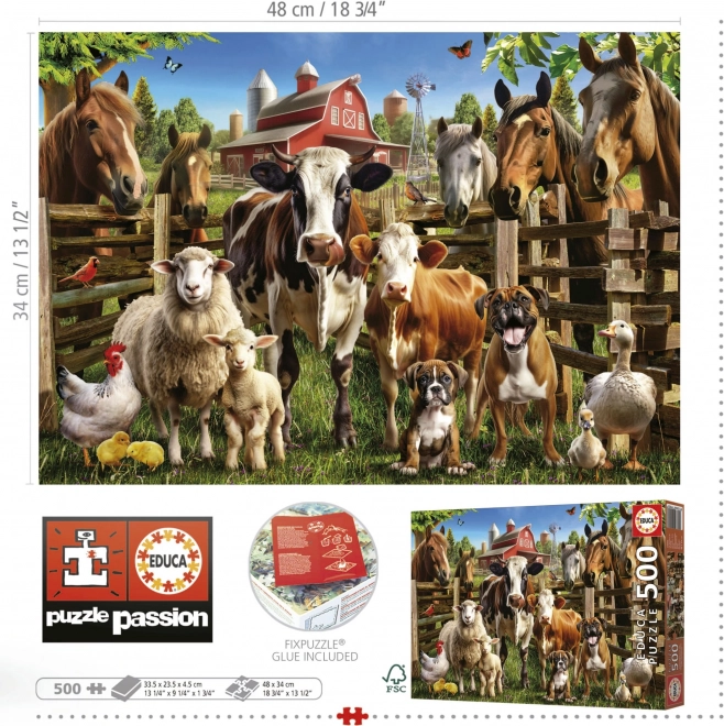 Puzzle Kamarádi ze statku
