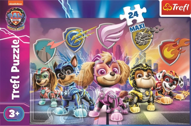 Puzzle MAXI Mise štěňat Tlapková patrola/Paw patrol 24 dílků v krabici 40x27x6cm