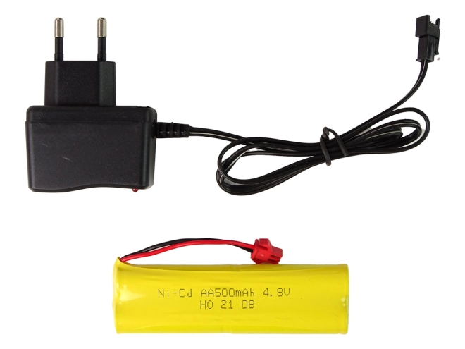 Výkonný akumulátor 4,8 V 500 mAh včetně nabíječky