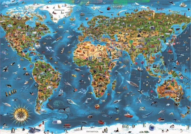 Educa puzzle Zázraky světa 1000 dílků