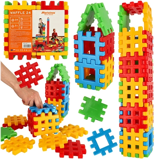 Konstrukční kostky Marioinex Wafle 24 dílků