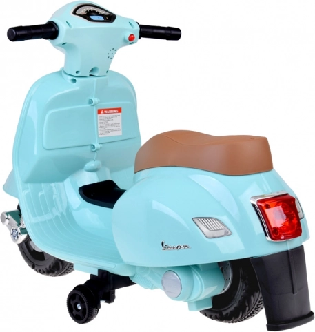 Motorek na akumulátor Vespa pro děti – modrá